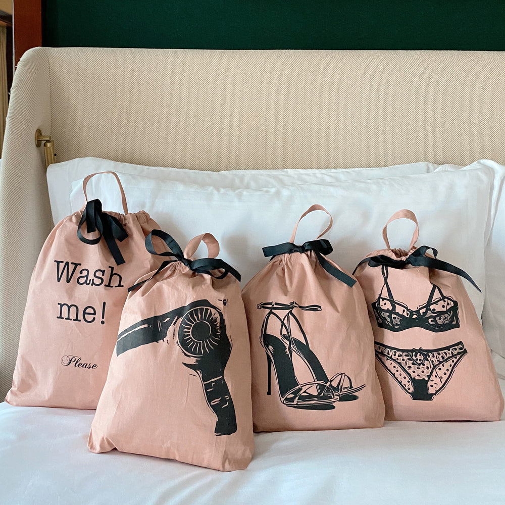 Women's Travel Set 4-pack, Pink/Blush | Bag-all Europe