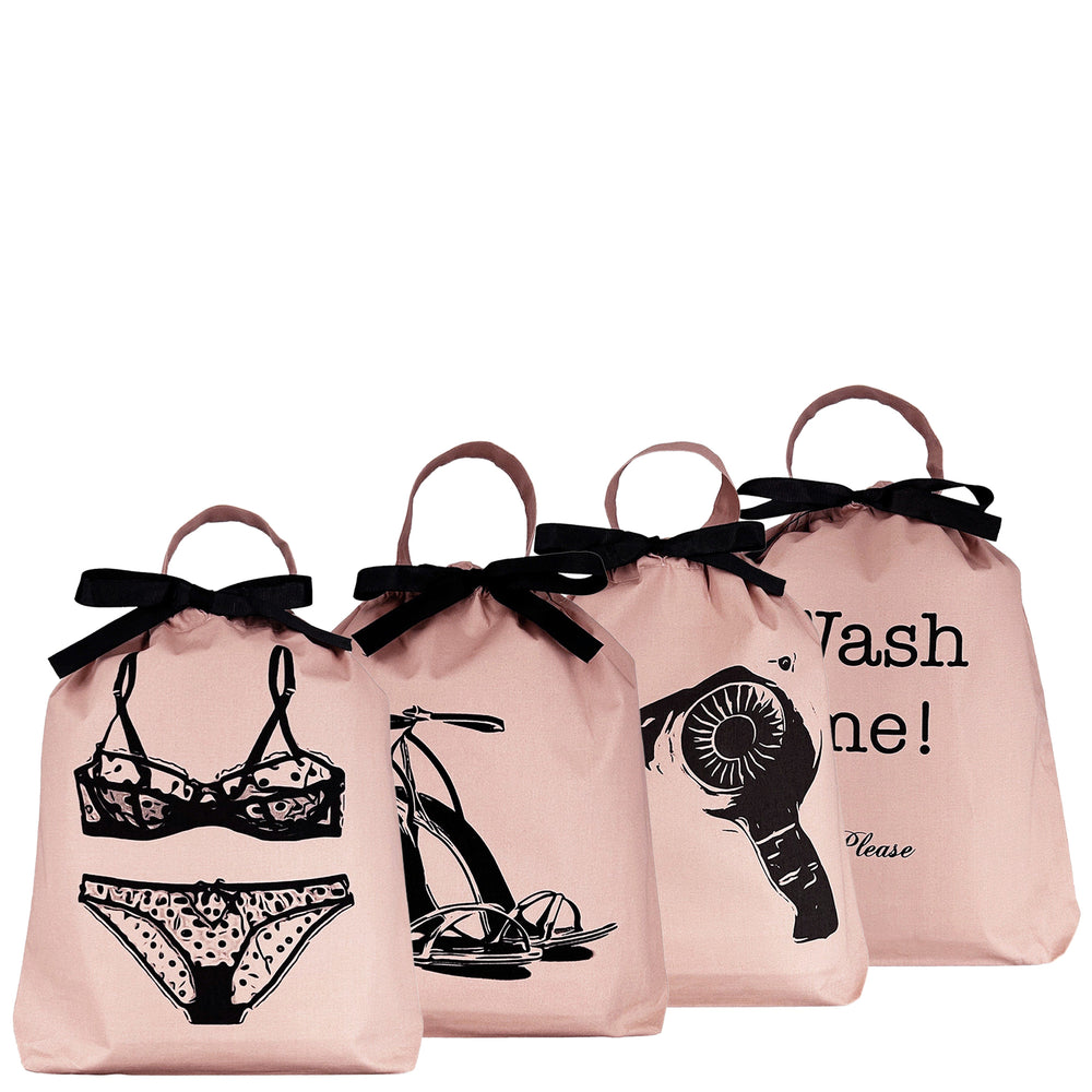 Women's Travel Set 4-pack, Pink/Blush | Bag-all Europe