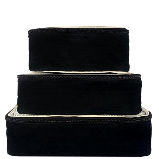 
                                      
                                        Cotton Packing Cubes Black 3-pack - Bag-all Europe
                                      
                                    