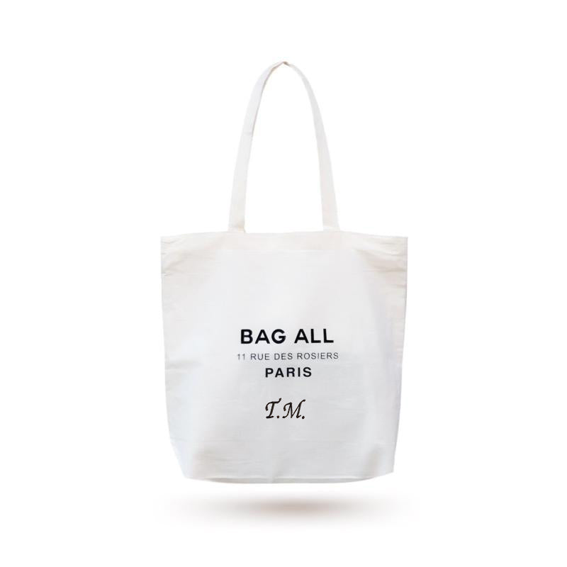 
                                      
                                        Paris Zipper Tote Bag Medium - White - Bag-all Europe
                                      
                                    