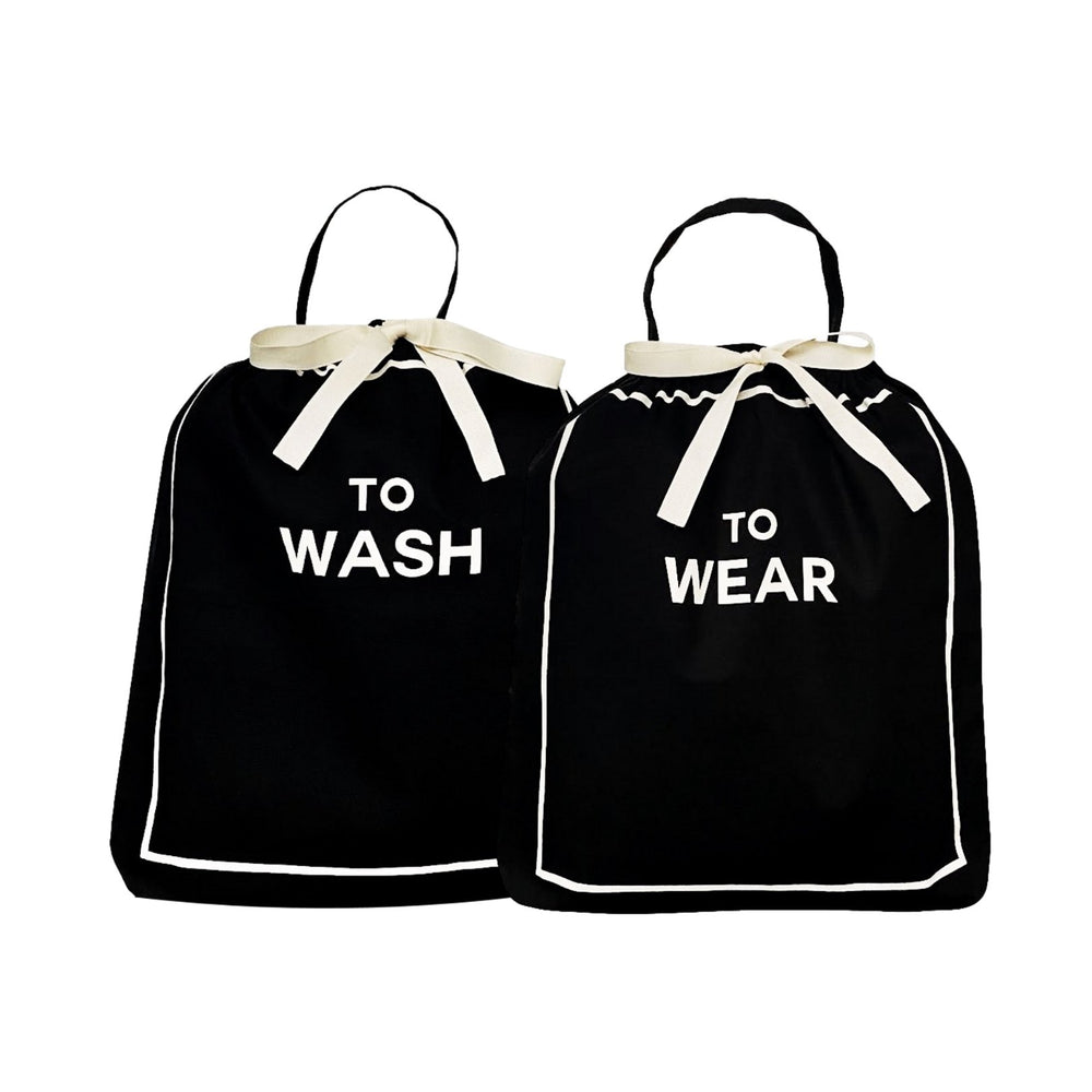 To Wash + To Wear Bag, Black, 2-pack - Bag-all Europe