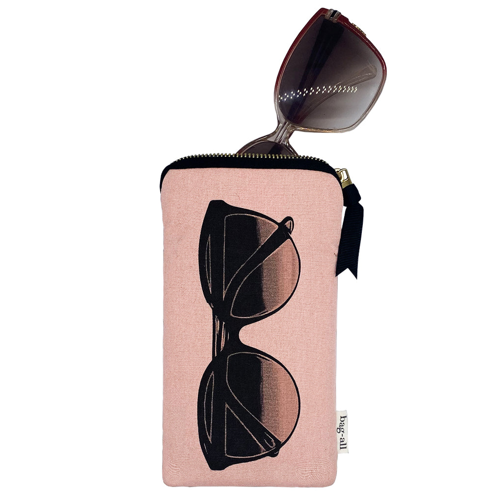 
                                      
                                        Sunglasses Case with Pocket for Second Pair of Glasses or Phone, Pink - Bag-all Europe
                                      
                                    
