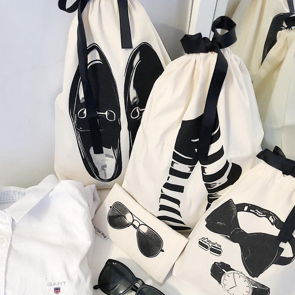 
                                      
                                        Sock Short Bag, aviator glasses case, sunglasses, men accessories bag, loafers bag
                                      
                                    