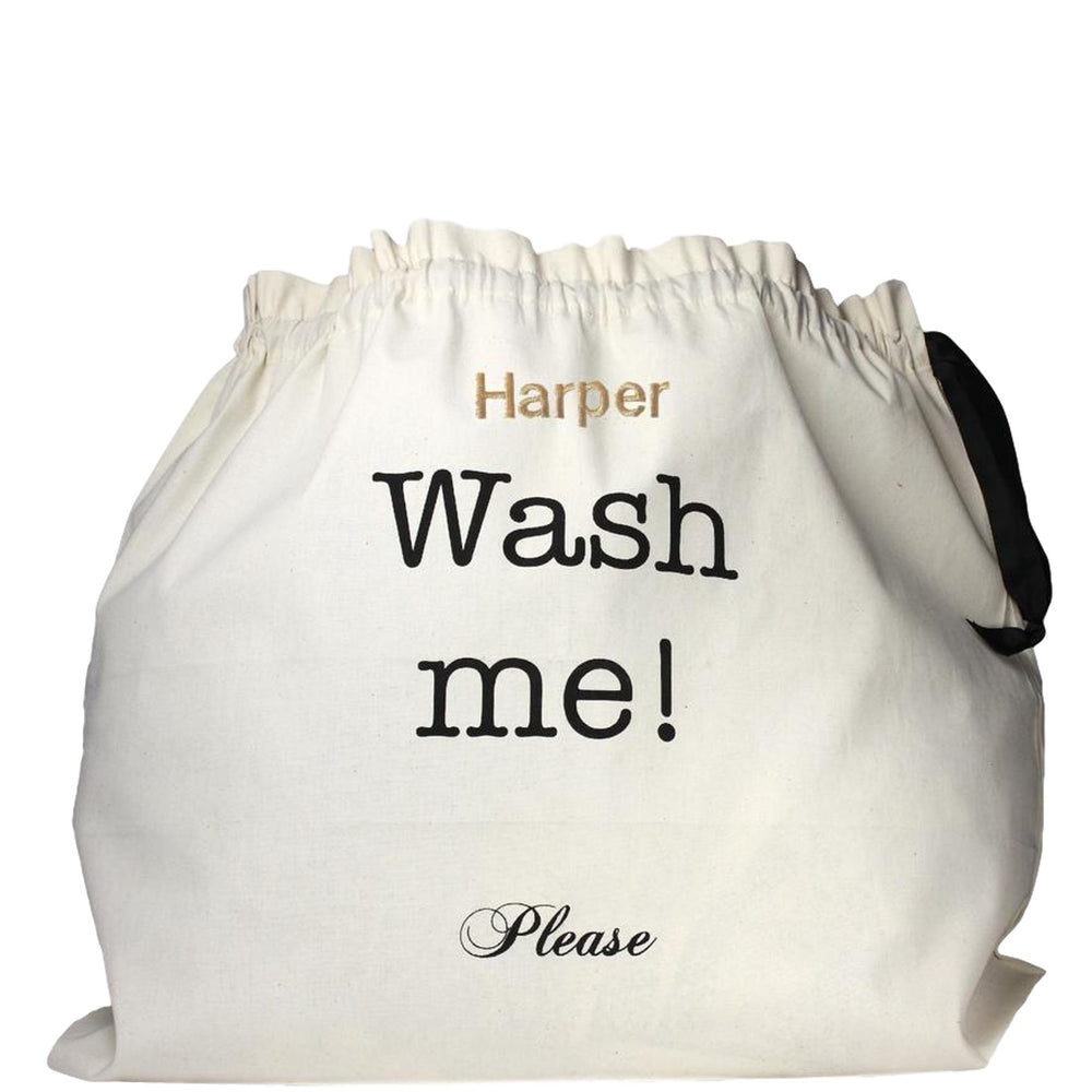 
                                      
                                        Large laundry bag with "Harper" monogrammed on the front. 
                                      
                                    